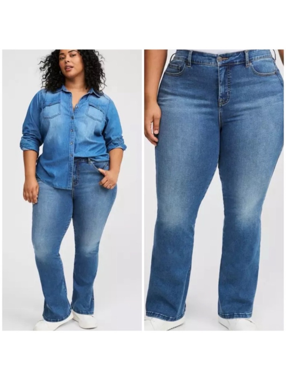 Torrid Trio High Rise Slim Boot Cut Jeans in Caliente